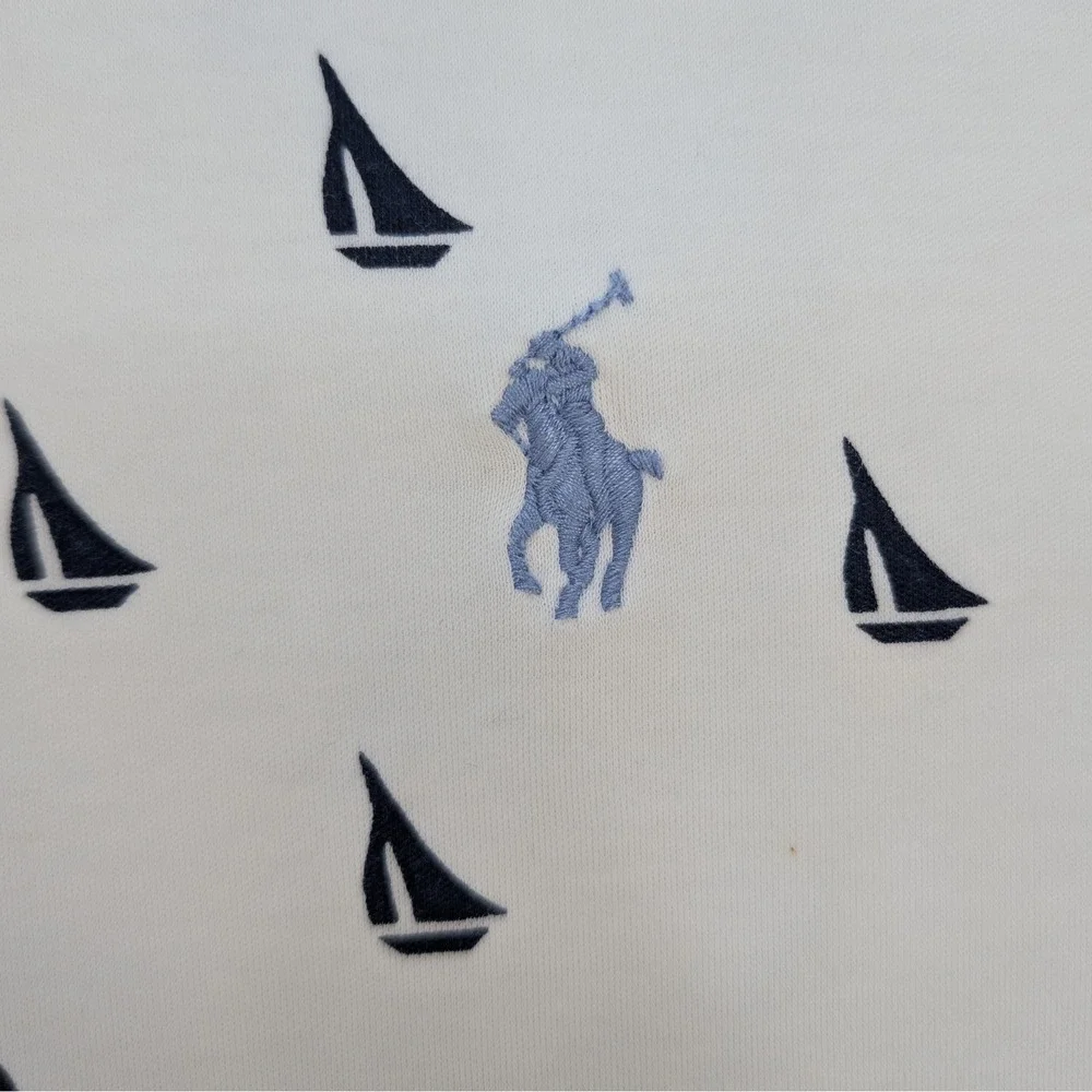 Polo Ralph Lauren XLT Sailboat Print Cotton Polo Big Tall